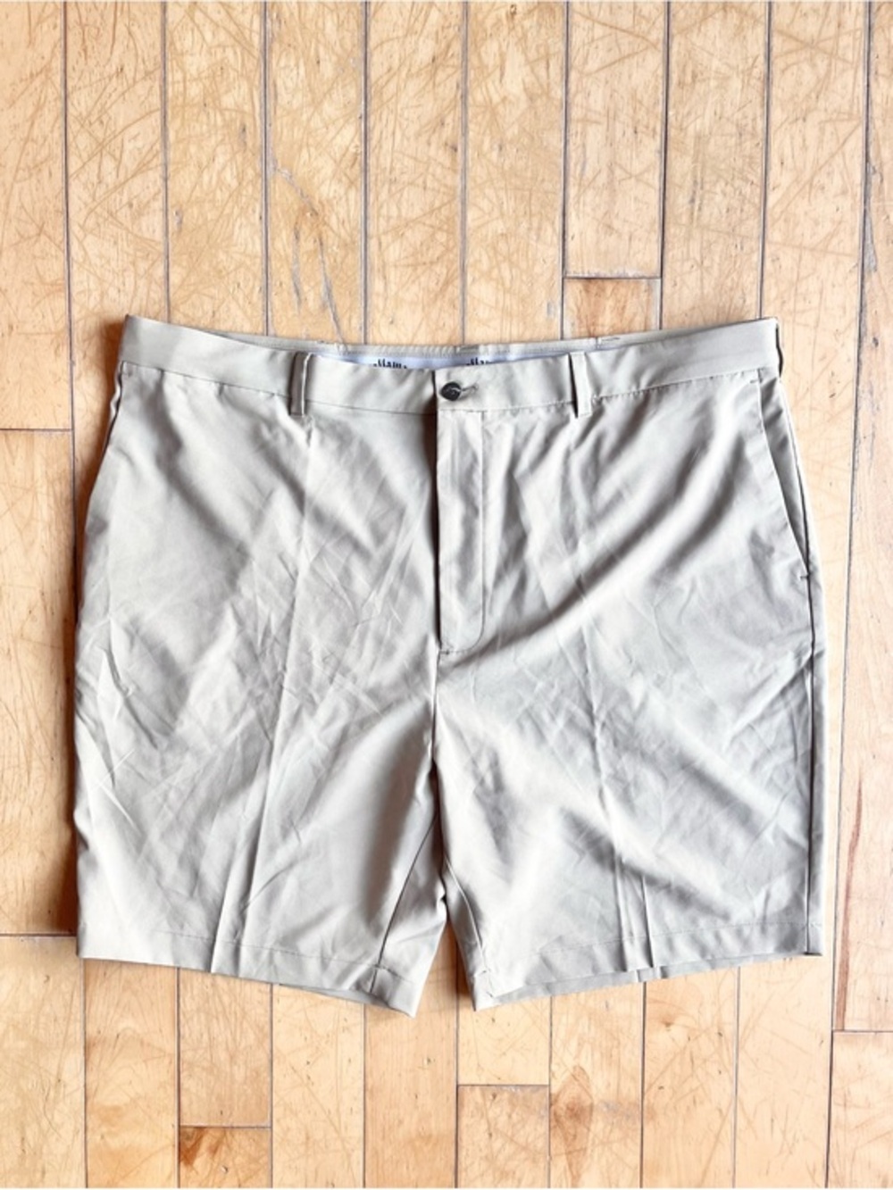 Callaway Performance Golf Shorts Beige Stretch Flat Front Size 44